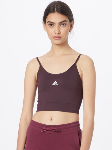 ADIDAS SPORTSWEAR Αθλητικό τοπ 'Aero Seamless ' σε κόκκινο: μπροστά