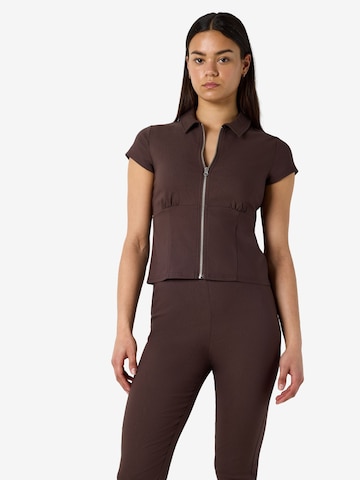 Noisy may - Blusa 'NMWayne' en marrón: frente