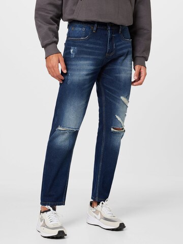 Tapered Jeans de la BURTON MENSWEAR LONDON pe albastru: față