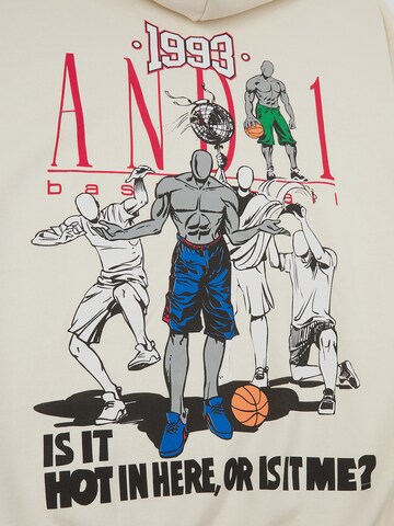 AND1 Sweatshirt 'Core Retro' in Beige
