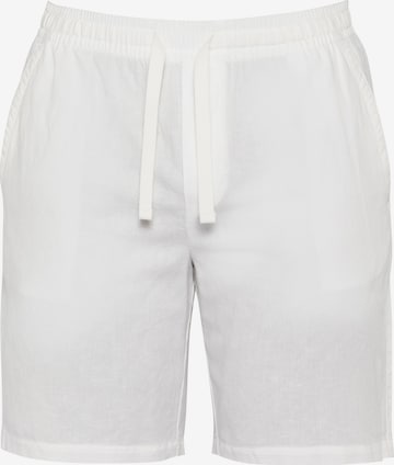 Coupe slim Pantalon Schott NYC en blanc : devant