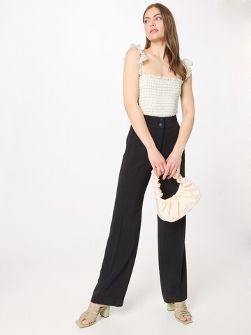 Wide Leg Pantalon à plis 'New Ilsa' minus en noir