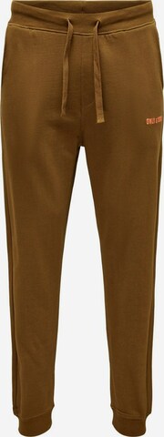 Only & Sons Tapered Pants in Brown: front