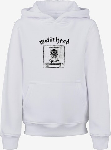 Merchcode Sweatshirt 'Motorhead - No Sleep At All' in Wit: voorkant