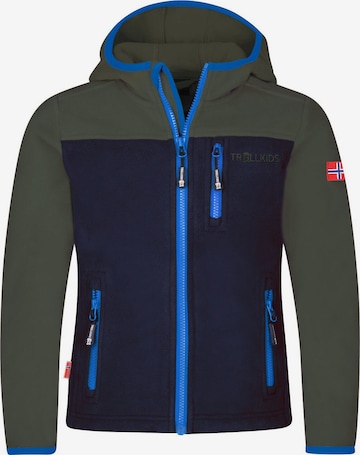 TROLLKIDS Fleece Jacket in Green: front