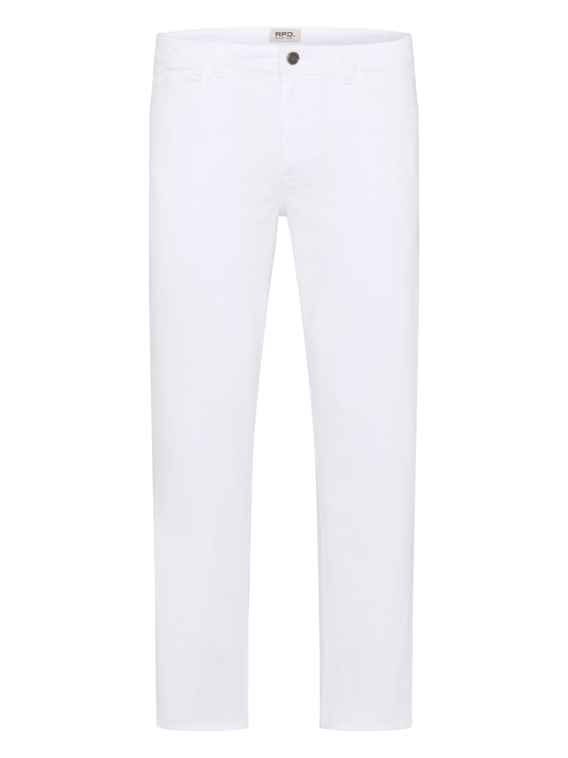 REDPOINT Slim fit Pants in White: front