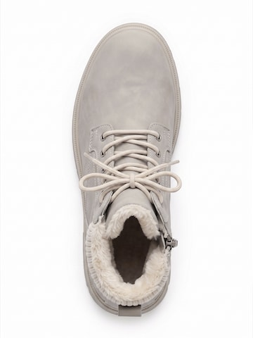TorWeit Enkellaarsje 'Collar Lace Up Casual Ankle Boots' in Grijs
