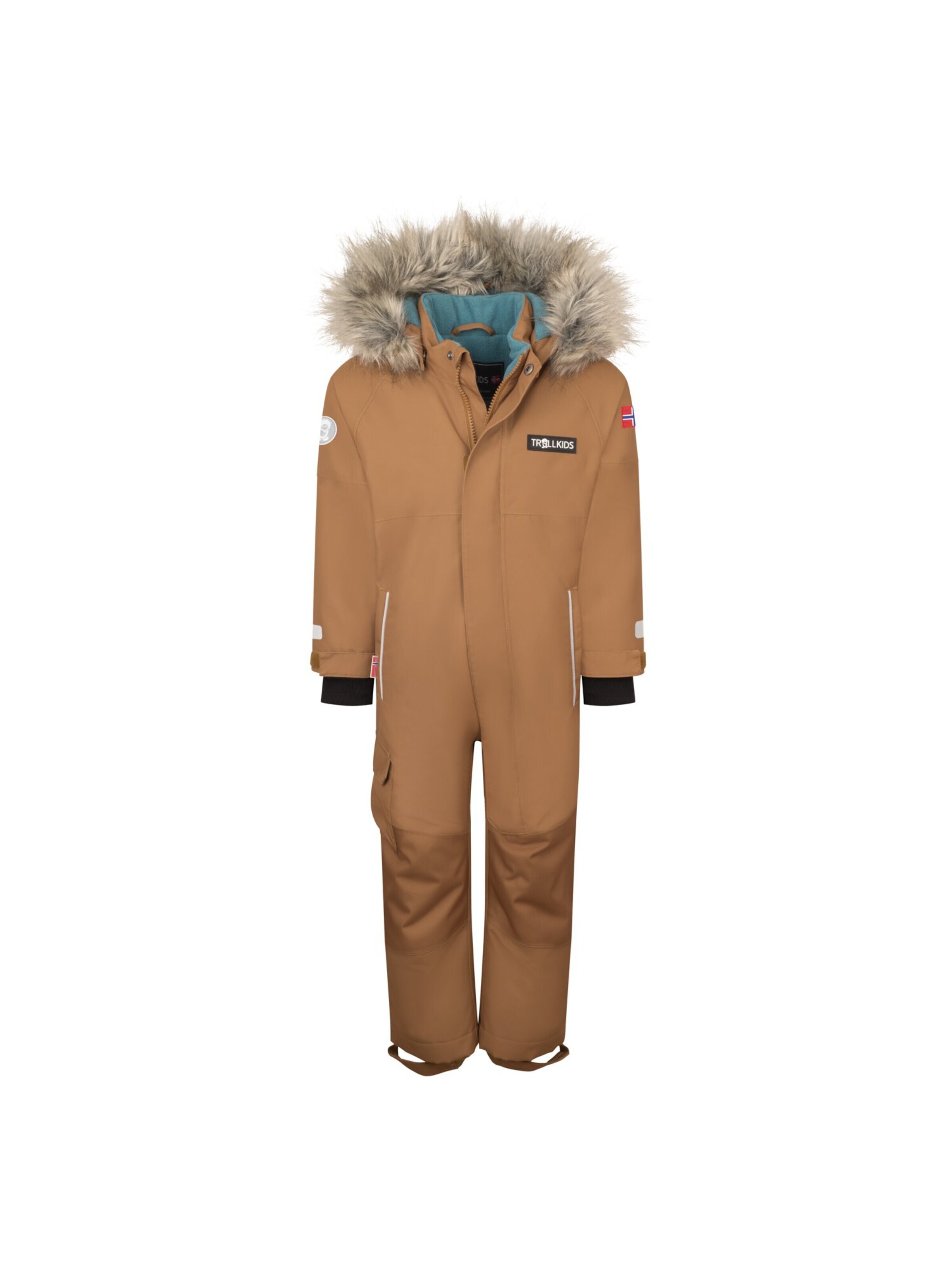 TROLLKIDS Dungarees in Brown: front