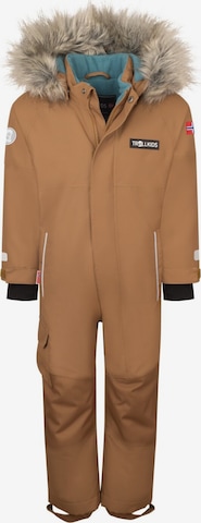 TROLLKIDS Dungarees in Brown: front