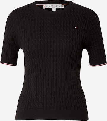 TOMMY HILFIGER - Jersey en negro: frente