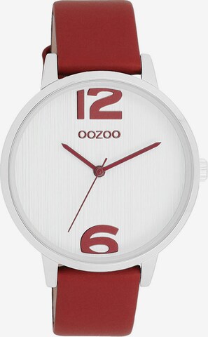 OOZOO Analog Watch in Red: front