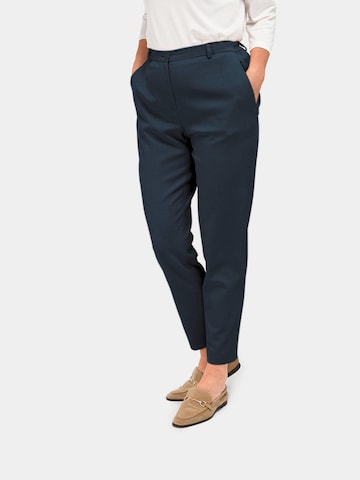 Goldner Regular Pants 'Carla' in Blue: front