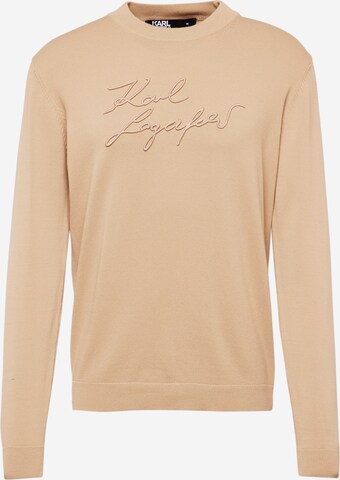 Karl Lagerfeld Sweater in Beige: front