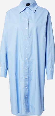 Gina Tricot Košilové šaty 'Leaf' – modrá: přední strana