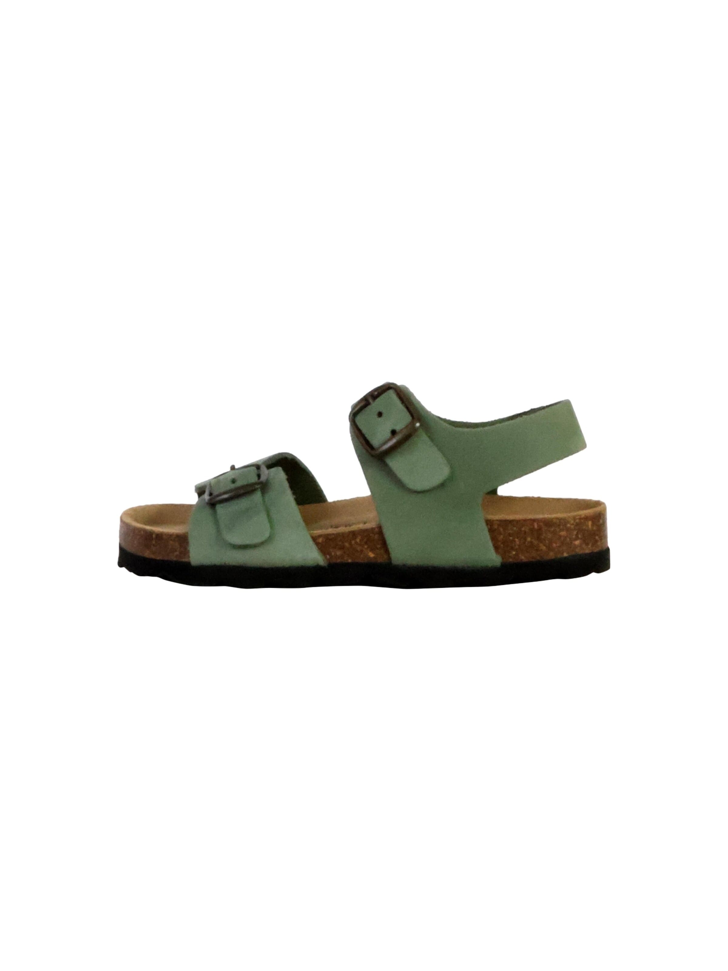 Chaussure basse 'Leder-Pantoletten für Kinder' The Divine Factory en vert : devant