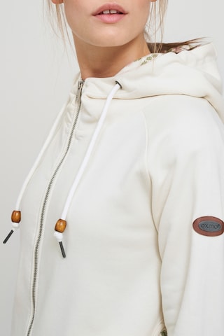 Oxmo Zip-Up Hoodie 'ULLA' in Beige