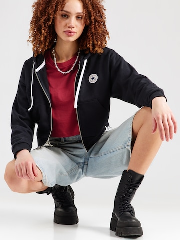 CONVERSE Mikina – černá