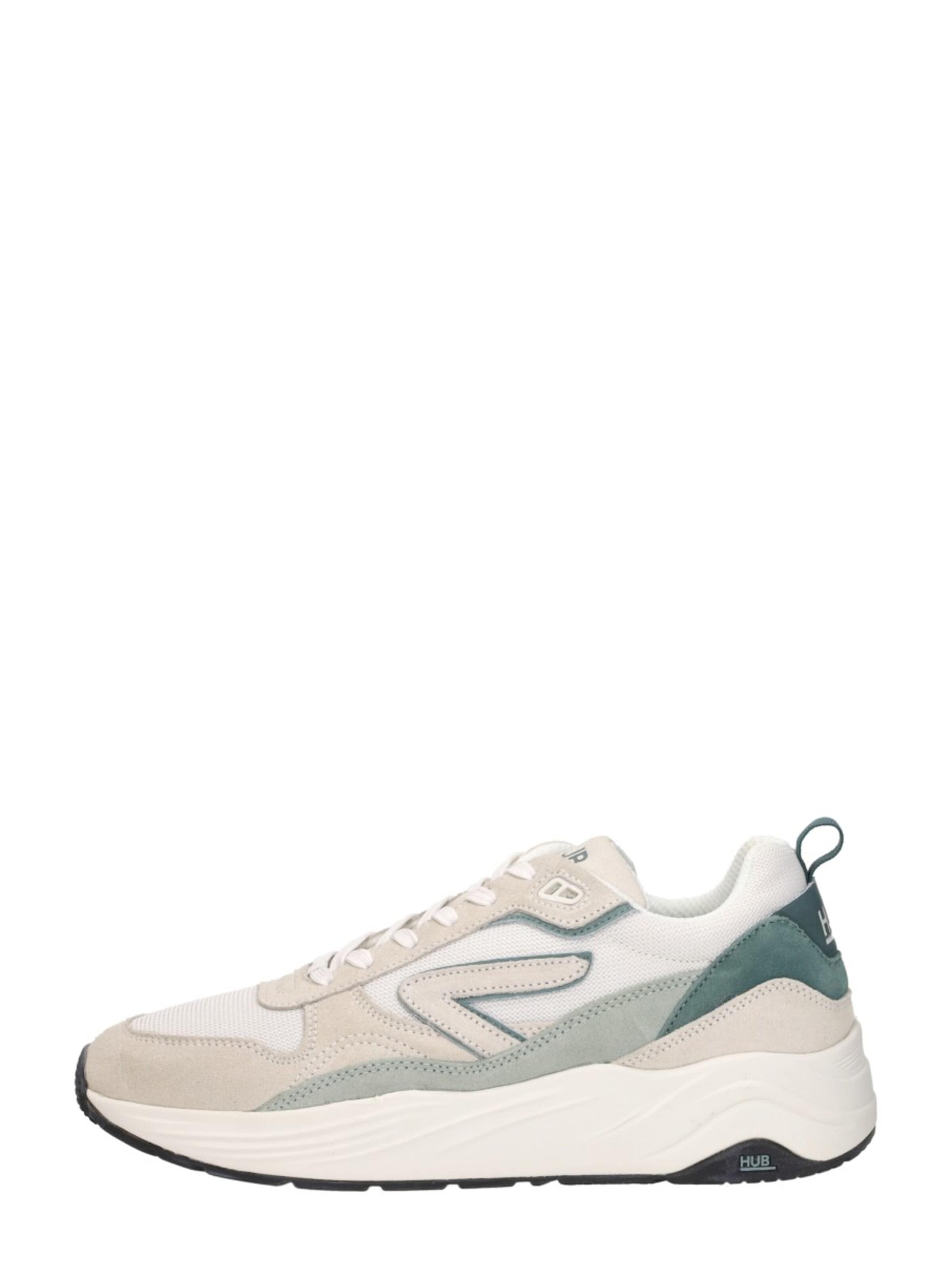 Baskets basses 'Glide S43' HUB en blanc : devant
