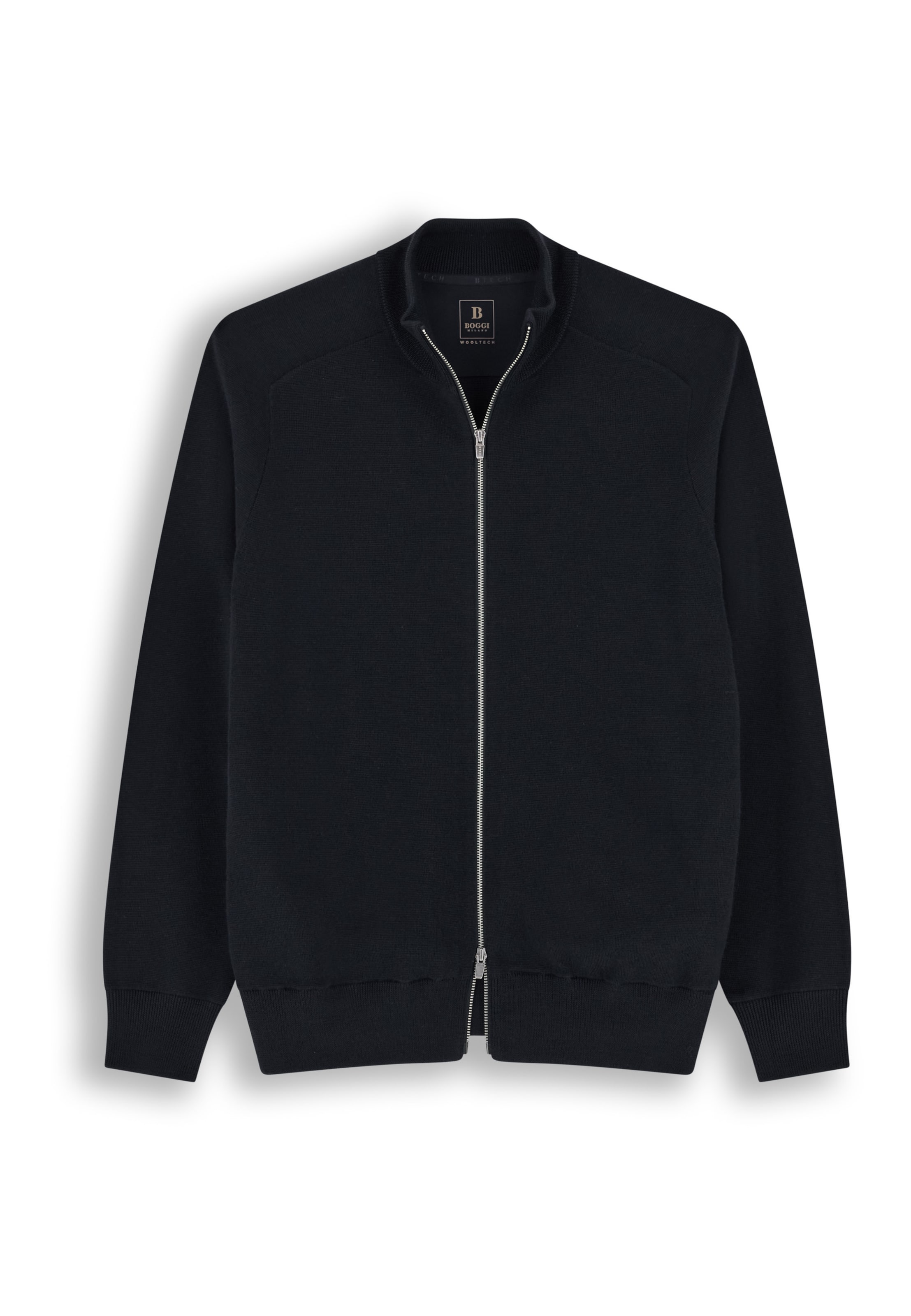 Boggi Milano Sweatshirt in Zwart: voorkant