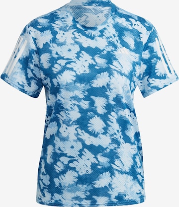 T-shirt fonctionnel 'Own the Run' ADIDAS PERFORMANCE en bleu : devant