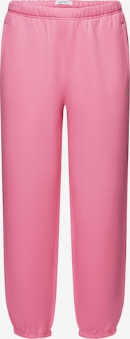 Loosefit Pantalon ESPRIT en rose : devant