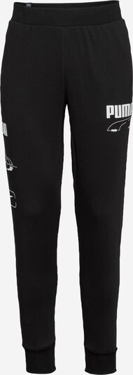 PUMA Sportbyxa 'REBEL' i svart / vit, Produktvy