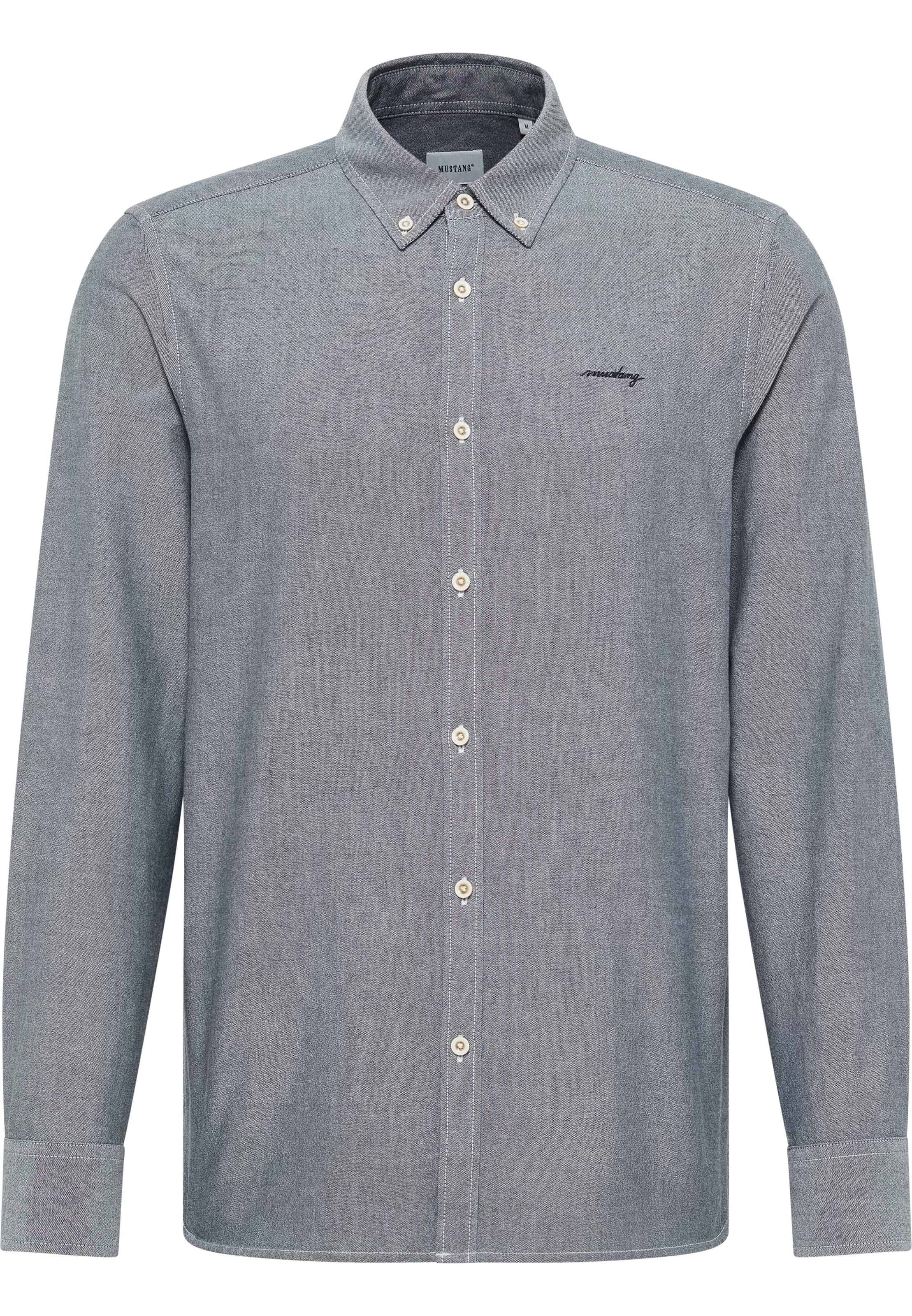 MUSTANG Regular fit Button Up Shirt in Grey: front