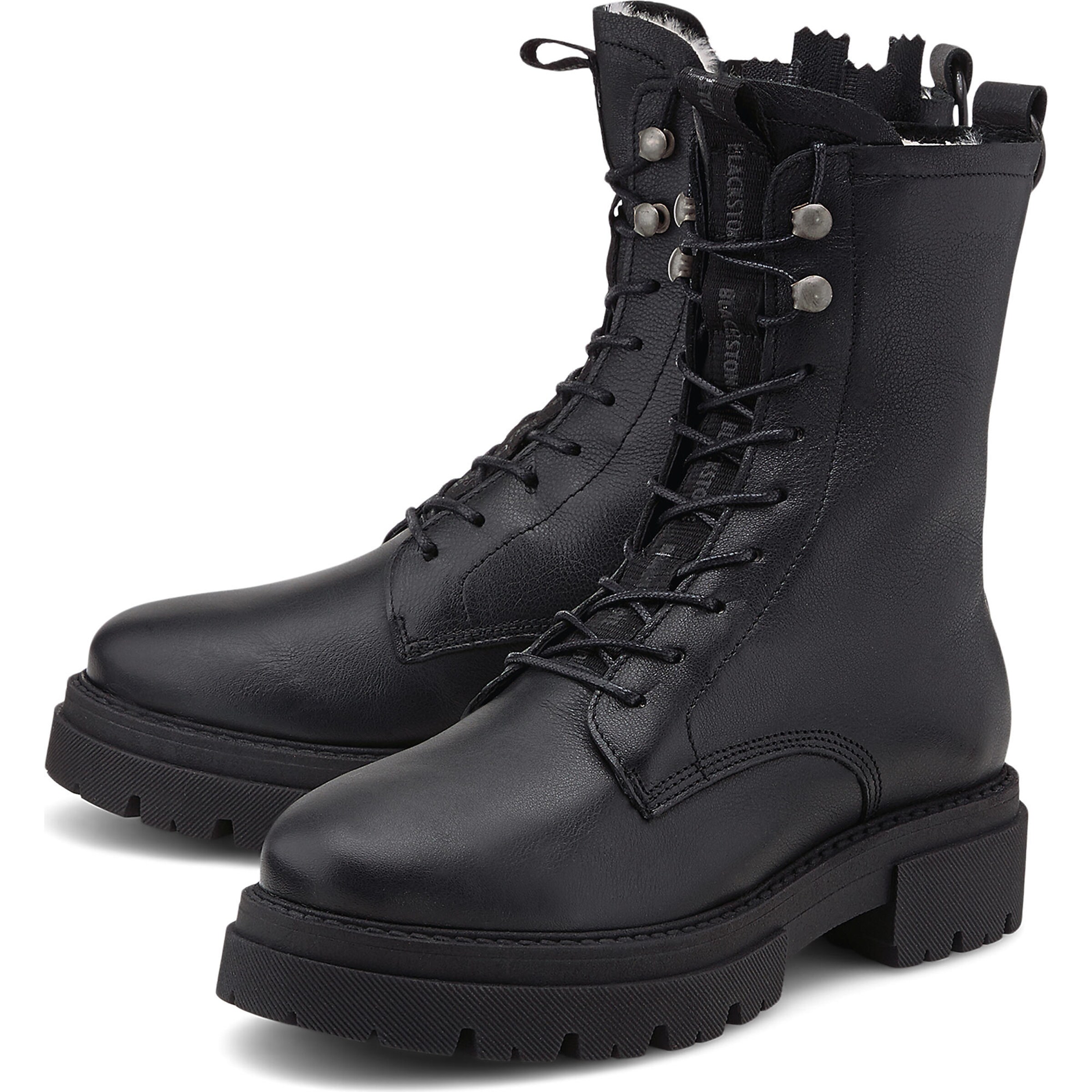 BLACKSTONE Stövlett med snörning 'Vilde UL85' i svart