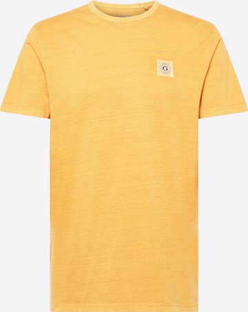 T-Shirt GUESS en jaune : devant