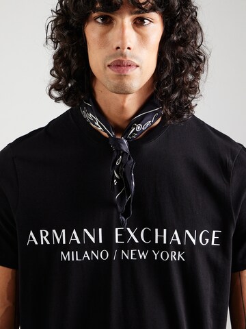 ARMANI EXCHANGE Klasický střih Tričko '8NZT72' – černá