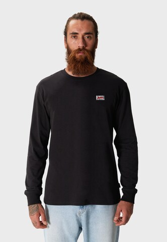 Oldskull Langarmshirt 'Asian Futurism Rider Graphic' in Schwarz