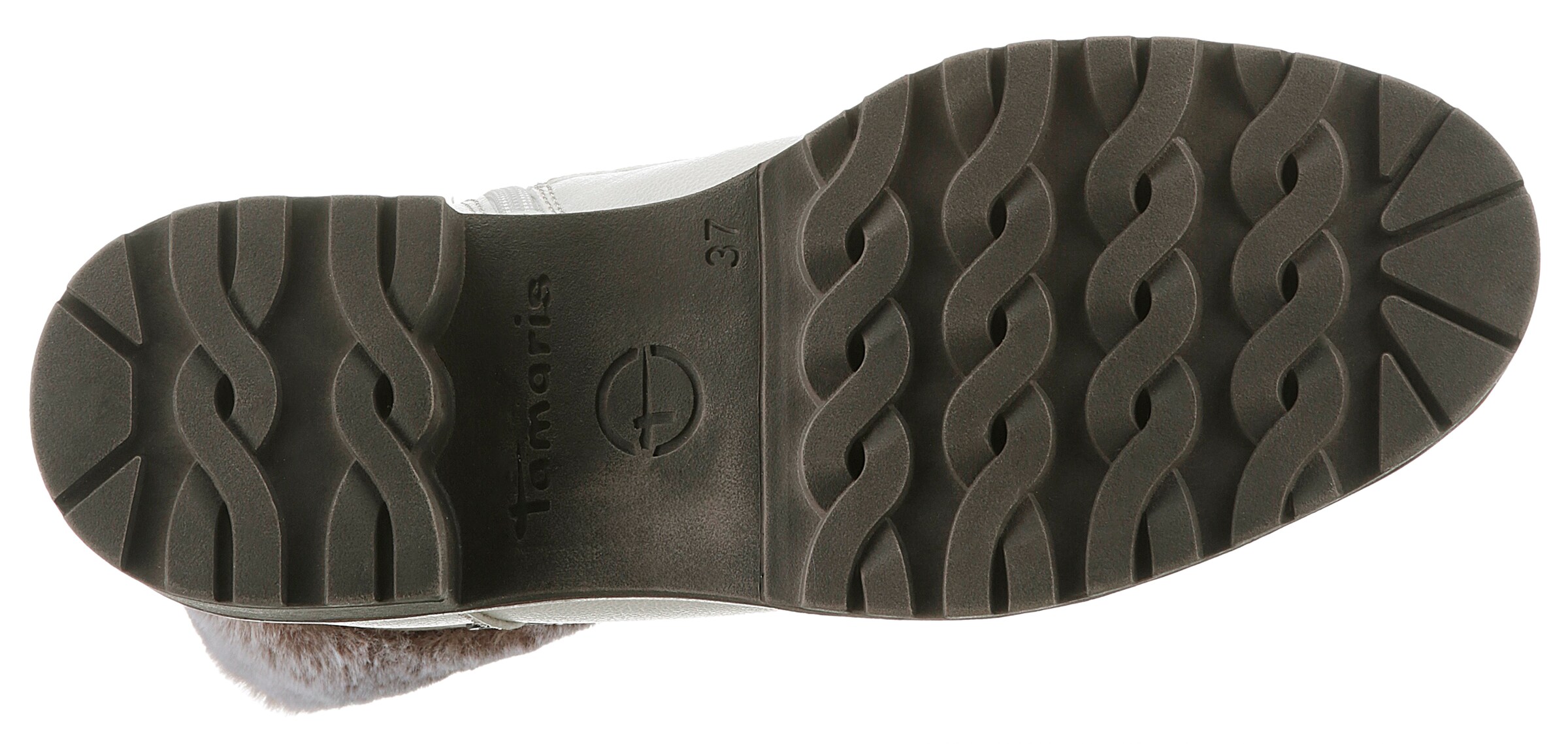 Tamaris Lace-Up Boots in White