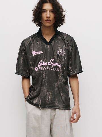 Pull&Bear Shirt 'STWD ALPHA SQUARE SPORTS' in Brown: front