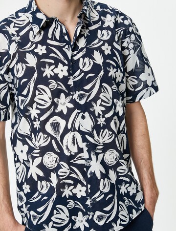 Koton Regular fit Button Up Shirt in Blue