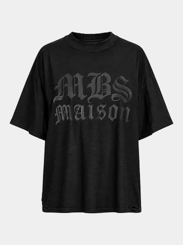 Made By Society Shirt 'MONOCHROME T-Shirt - T27464' in Black: front