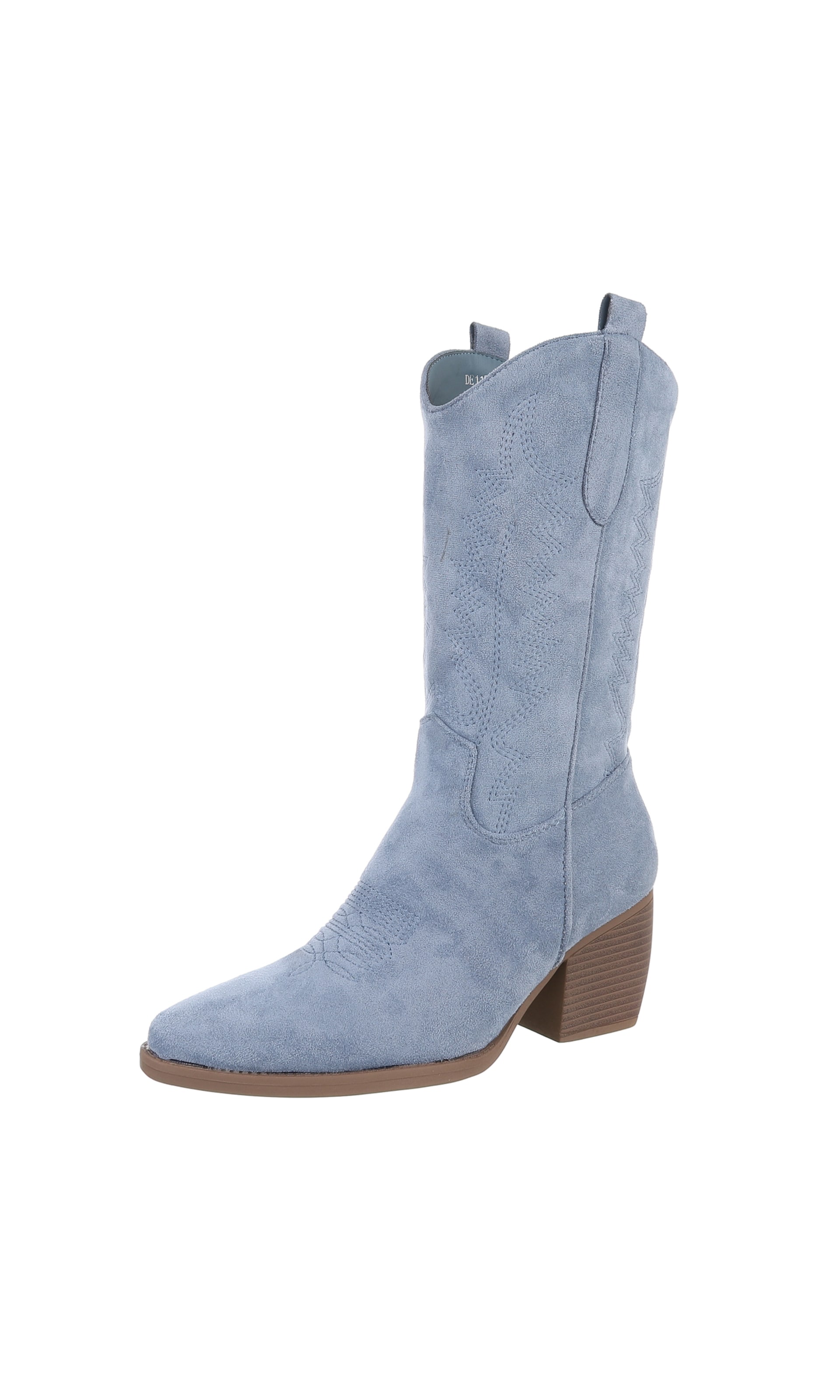 Ital-Design Cowboy Boots in Blue: front