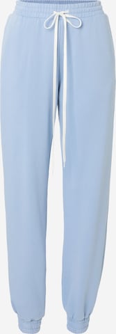 Monki Tapered Trousers in Blue: front