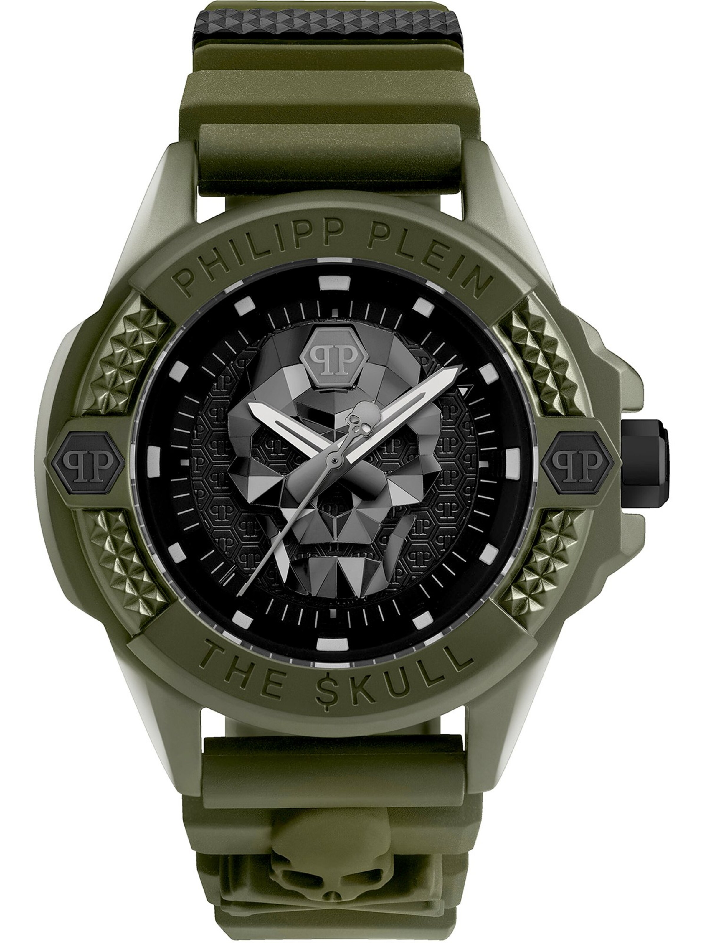 Philipp Plein Analog Watch '$kull' in Green: front