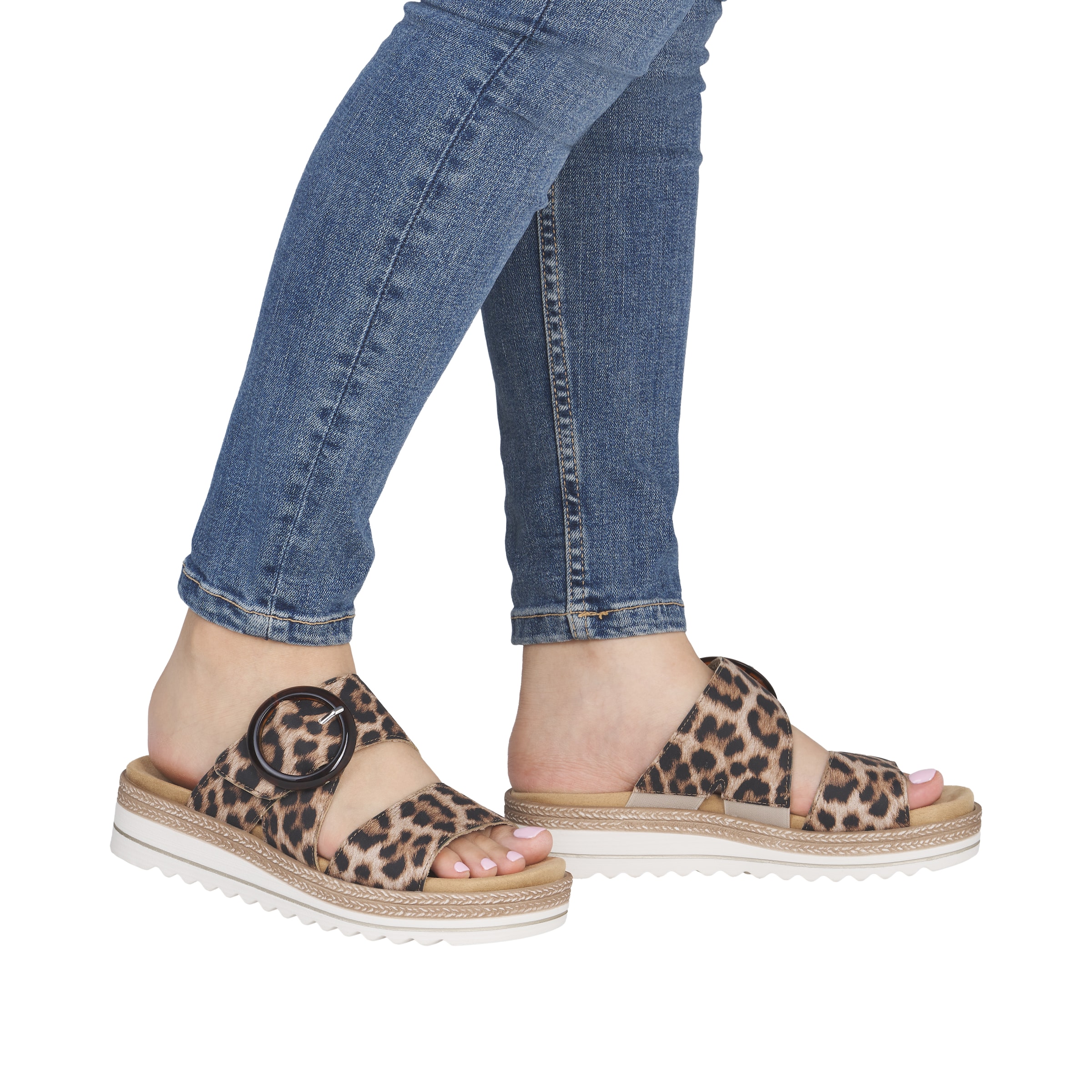 REMONTE Pantolette in Mischfarben