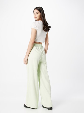 Pepe Jeans Wide leg Trousers with creases 'Monna' in Green