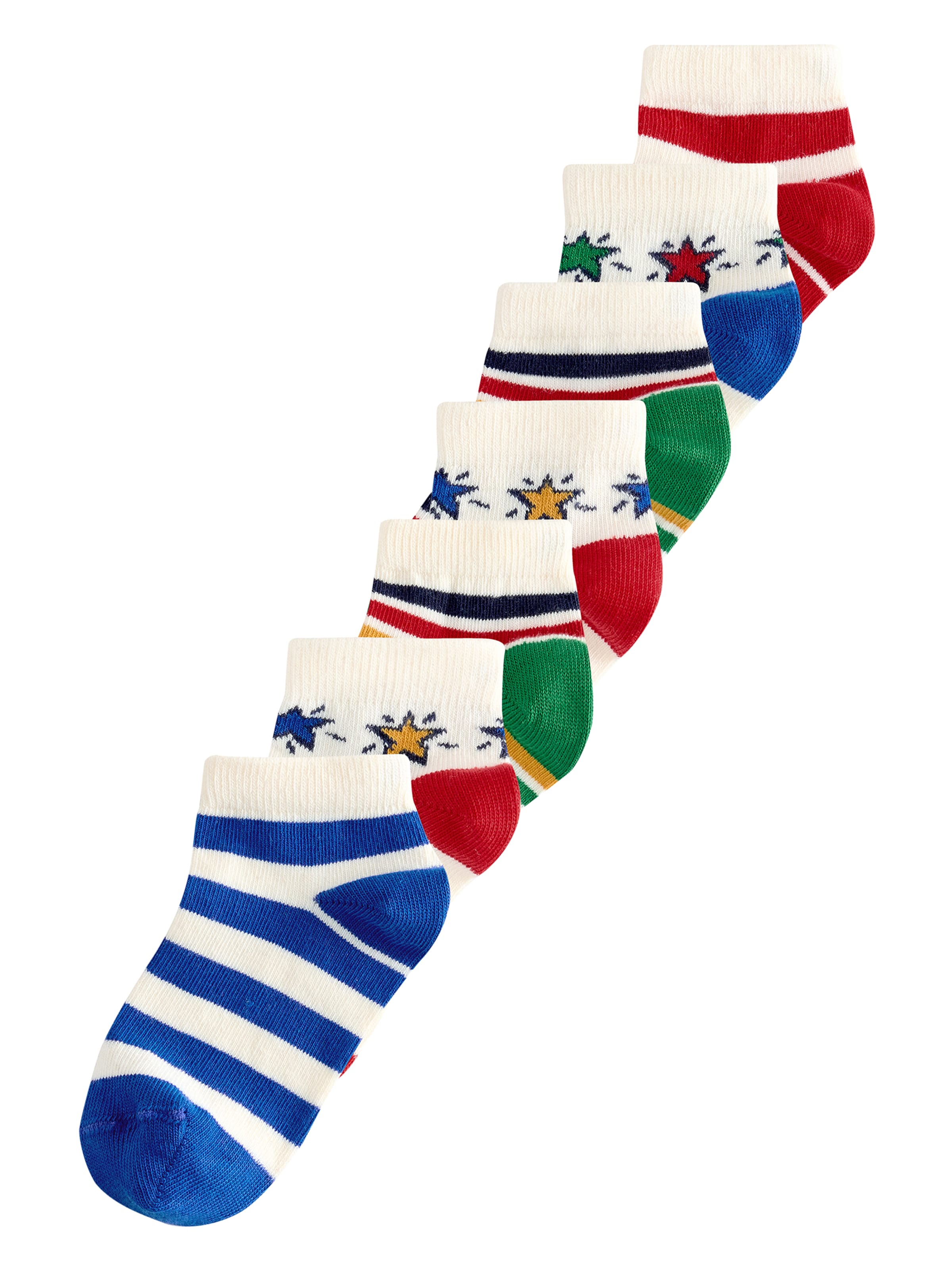 Next Къси чорапи в пъстро: отпред