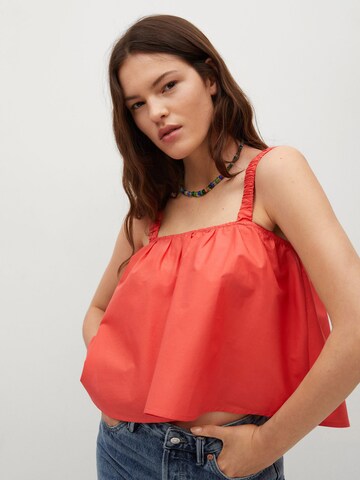 MANGO Top 'DELOS' in Orange: front