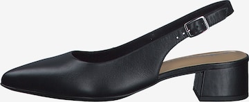 TAMARIS Slingback pumps i svart