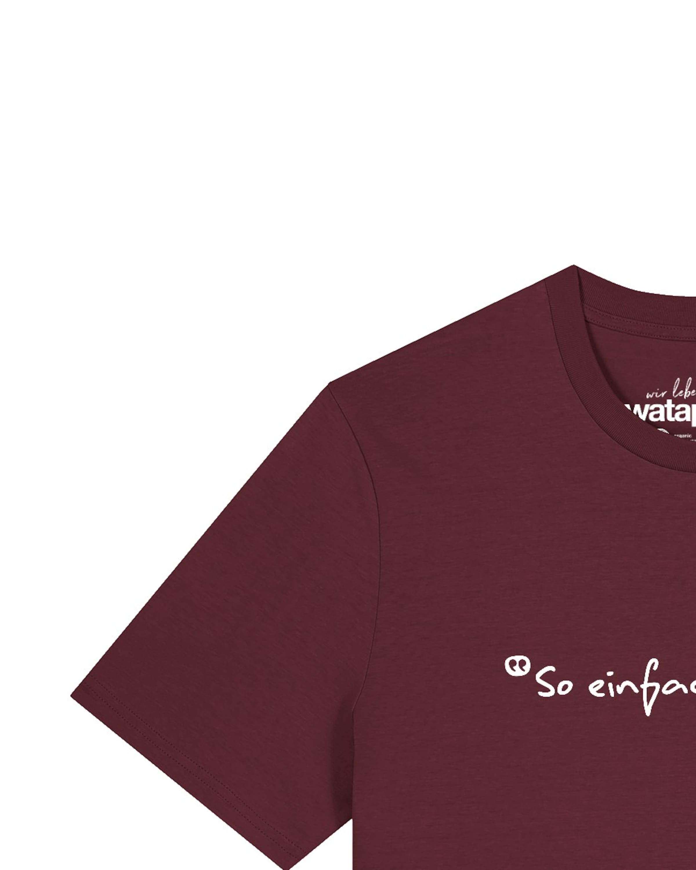 T-Shirt 'So Einfach Ist Das' Watapparel en rouge