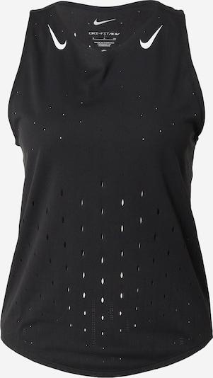 NIKE Sportski top 'AeroSwift' u crna / bijela, Pregled proizvoda