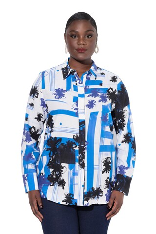 Ulla Popken Blouse in Blauw: voorkant