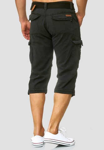 INDICODE JEANS Regular Cargo Pants 'Nicolas' in Black