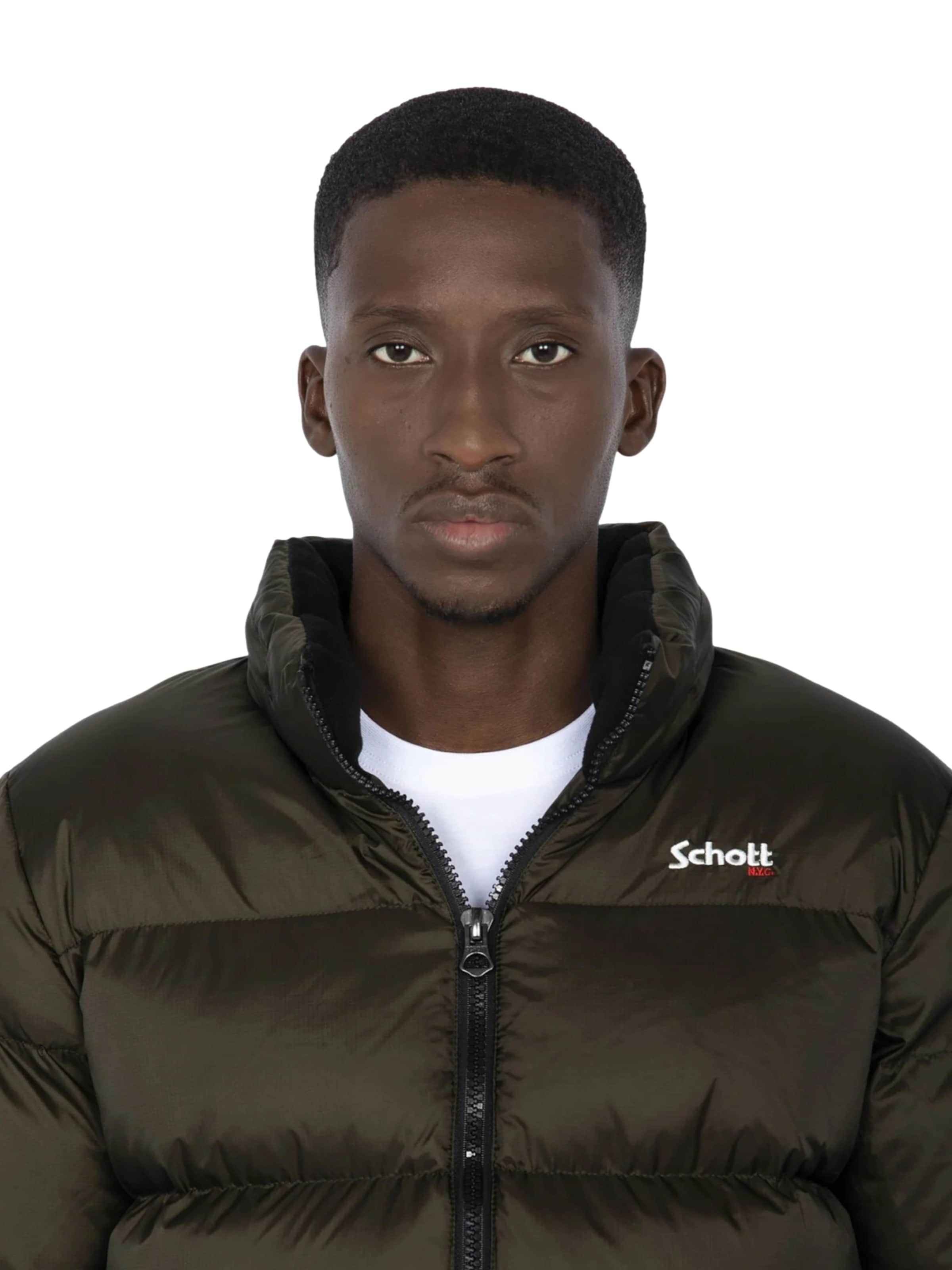 Schott NYC Between-Season Jacket 'Idaho' in Green