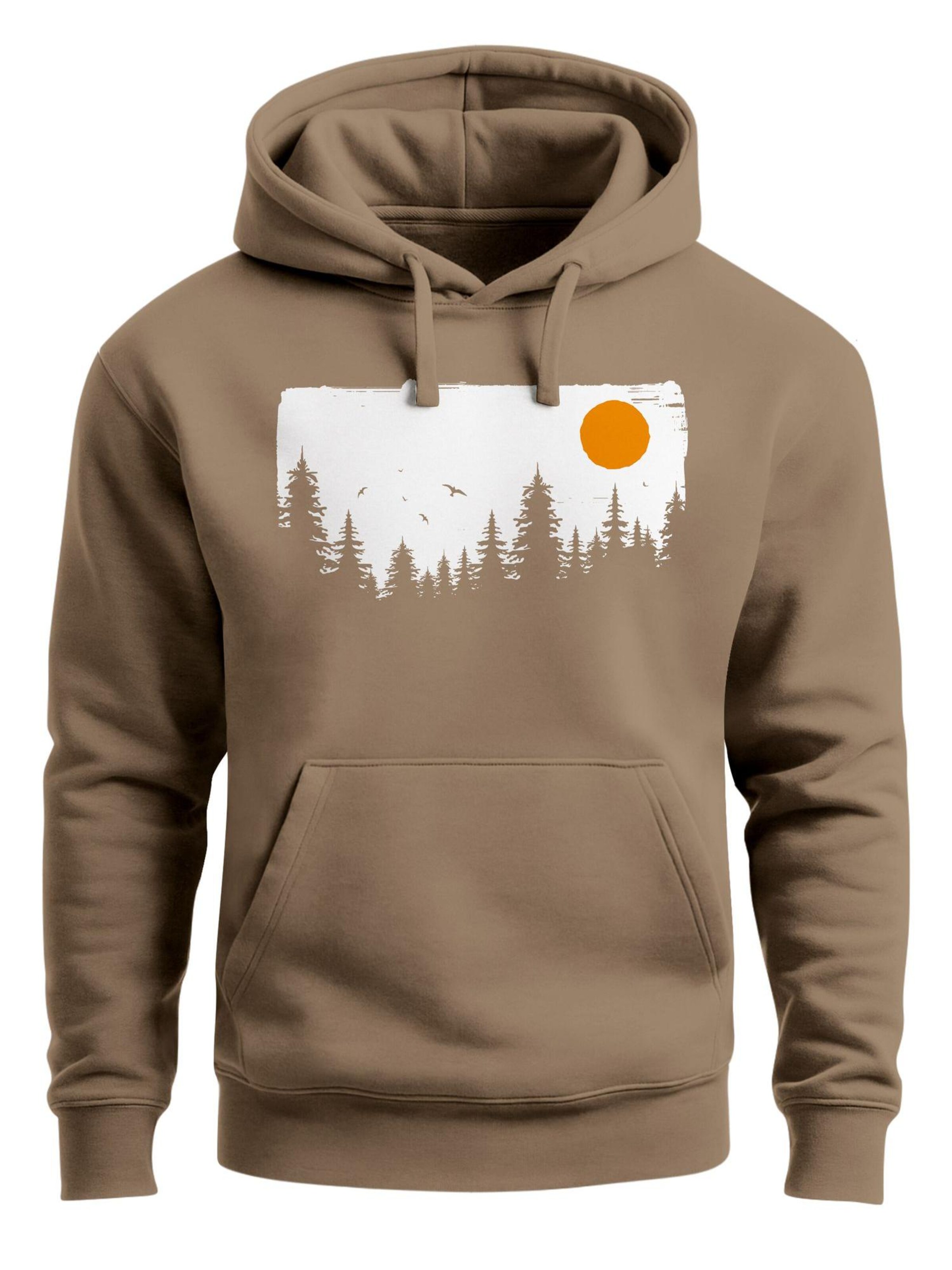 Neverless Sweatshirt 'Forest' in Brown: front