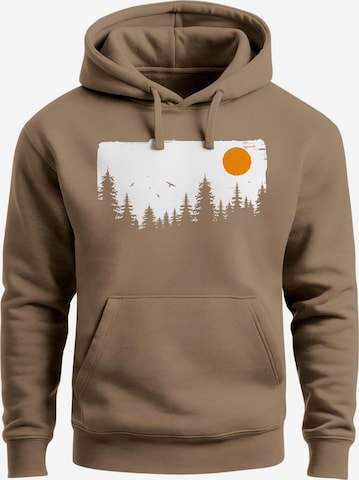 Neverless Sweatshirt 'Forest' in Braun: Vorderseite